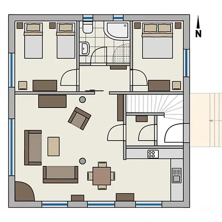 Wattenblick, Klaar Kimming Apartman Baltrum